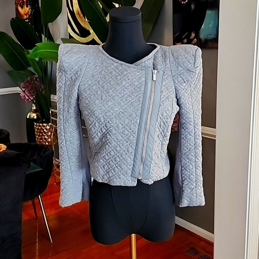 Bcbgmaxazria cropped jacket sz xs